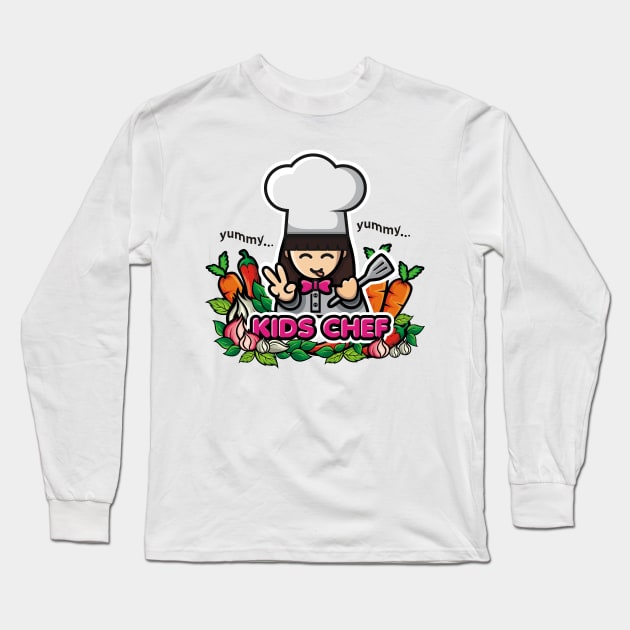 Kids Chef Long Sleeve T-Shirt by jarvis.kreatif